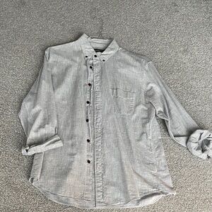 J. Crew Light Gray Casual Button-Down Shirt